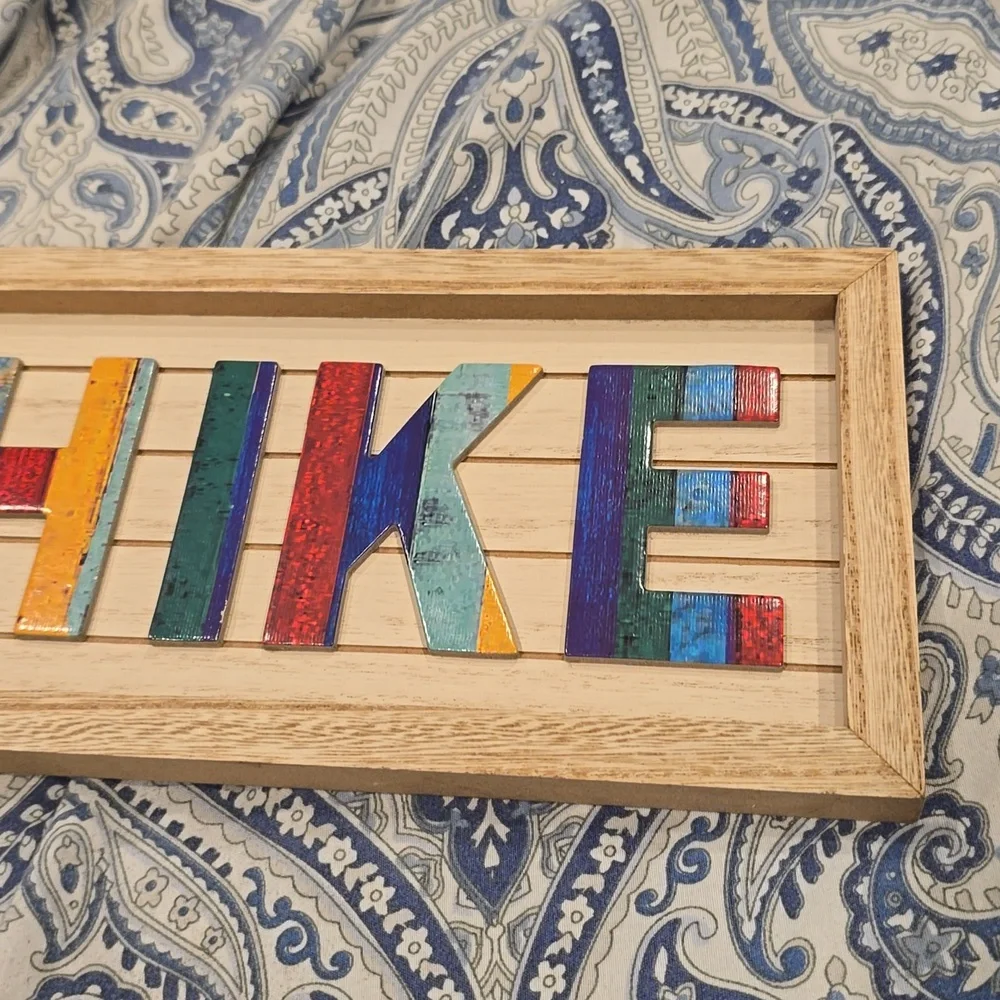 ❤️10/$20 New Colorful 'Go Hike' Wall Art